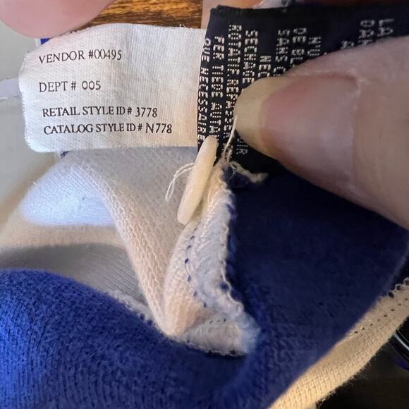 Ebtek by Eddie Bauer Men's Short Sleeve Golf Polo.  White/Blue.  Size XL - Picture 6 of 8